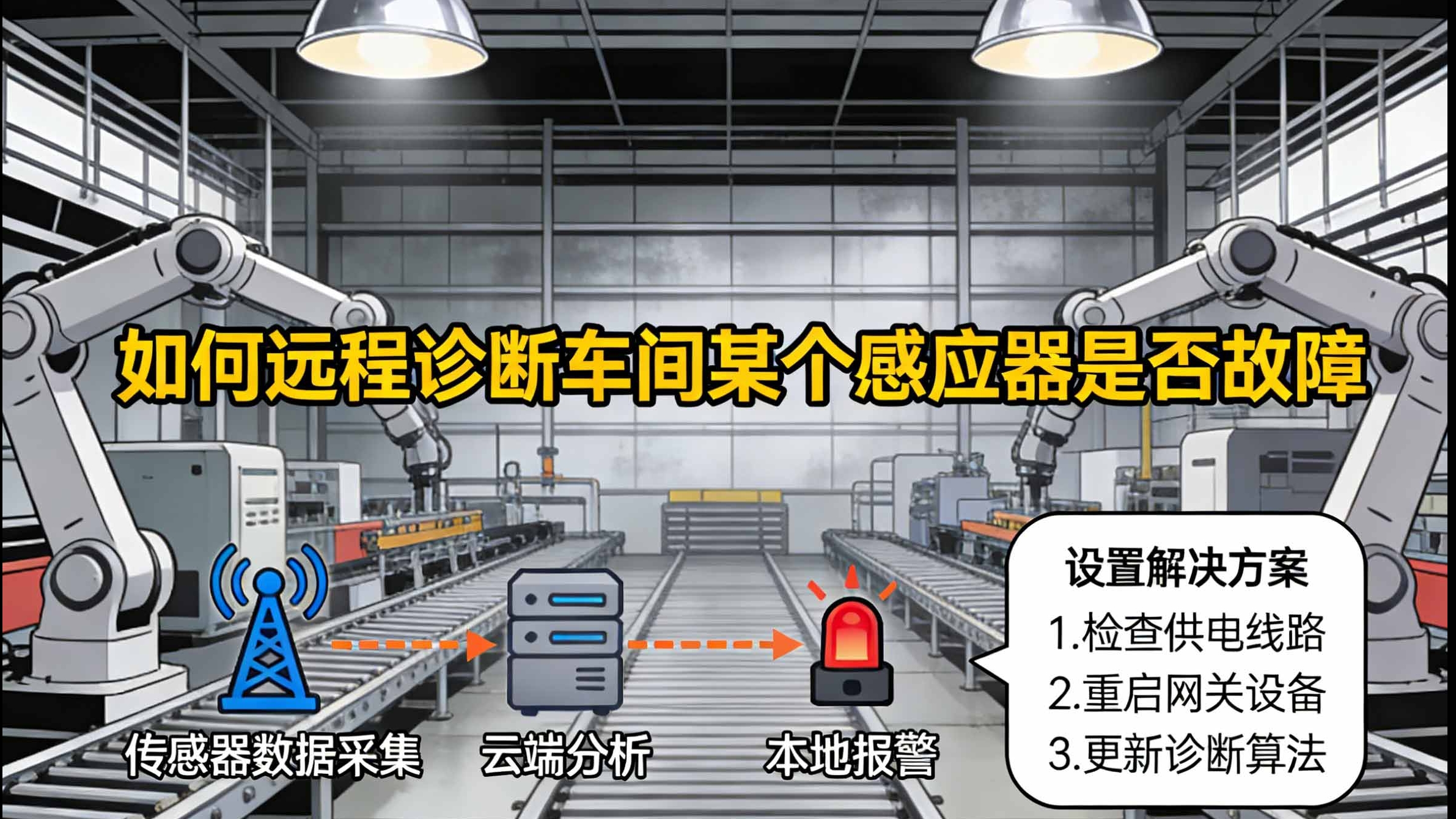如何远程诊断车间某个感应器是否故障