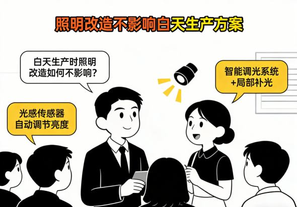 照明改造立体高空作业 不占用地面生产空间