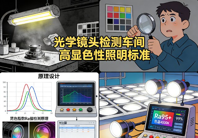 高显色性LED面板灯在光学检测台的应用