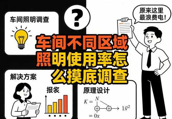 人工抽样记录法调查照明使用率示意图