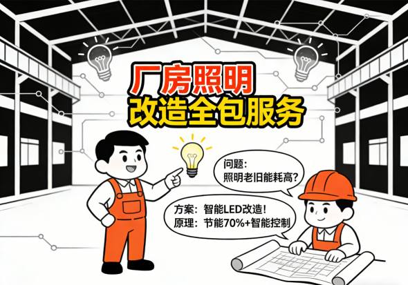 厂房照明改造设计效果图 专业照明设计方案
