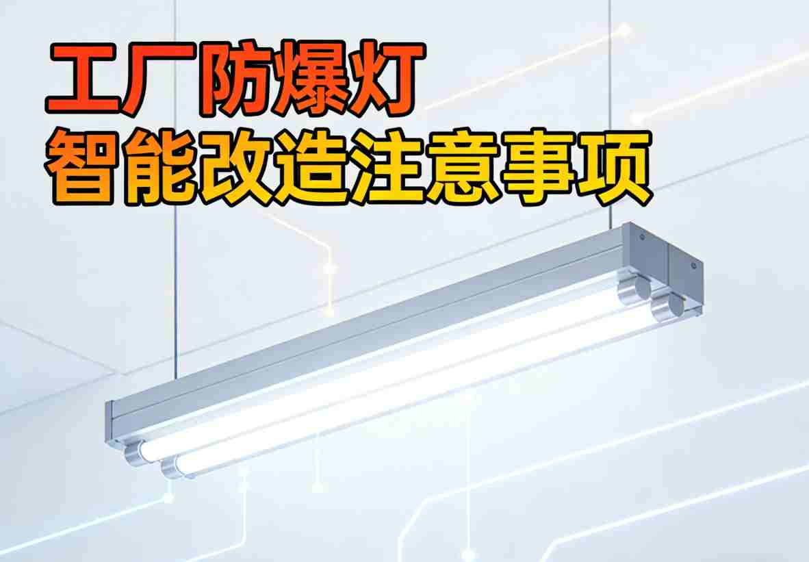 传统防爆灯耗电无法智能控制-痛点图