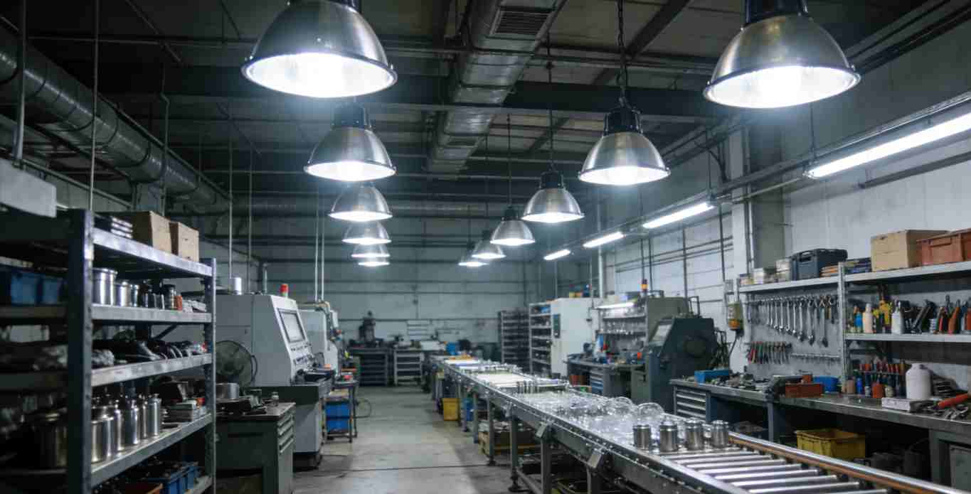 生产线智能工矿灯照明效果 光线均匀明亮