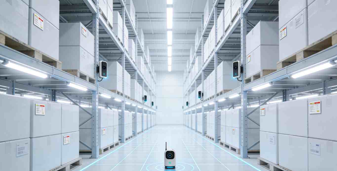 UWB照明引导在大型冷库的应用现场-2026