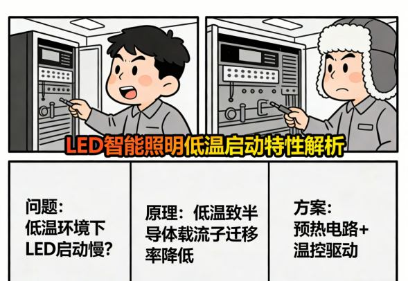 冷藏库专用LED智能照明内部耐低温元器件特写