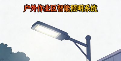 户外作业区白天强光下自动熄灯实景 2026