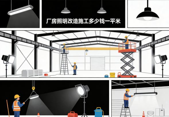 照明改造方案设计效果图模拟