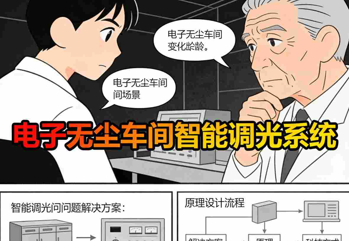 智能调光系统手机App界面，实时照度监控与调控