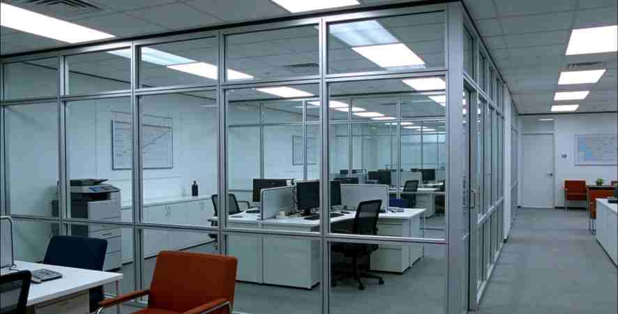 办公室智能照明改造前-长明灯浪费场景2026