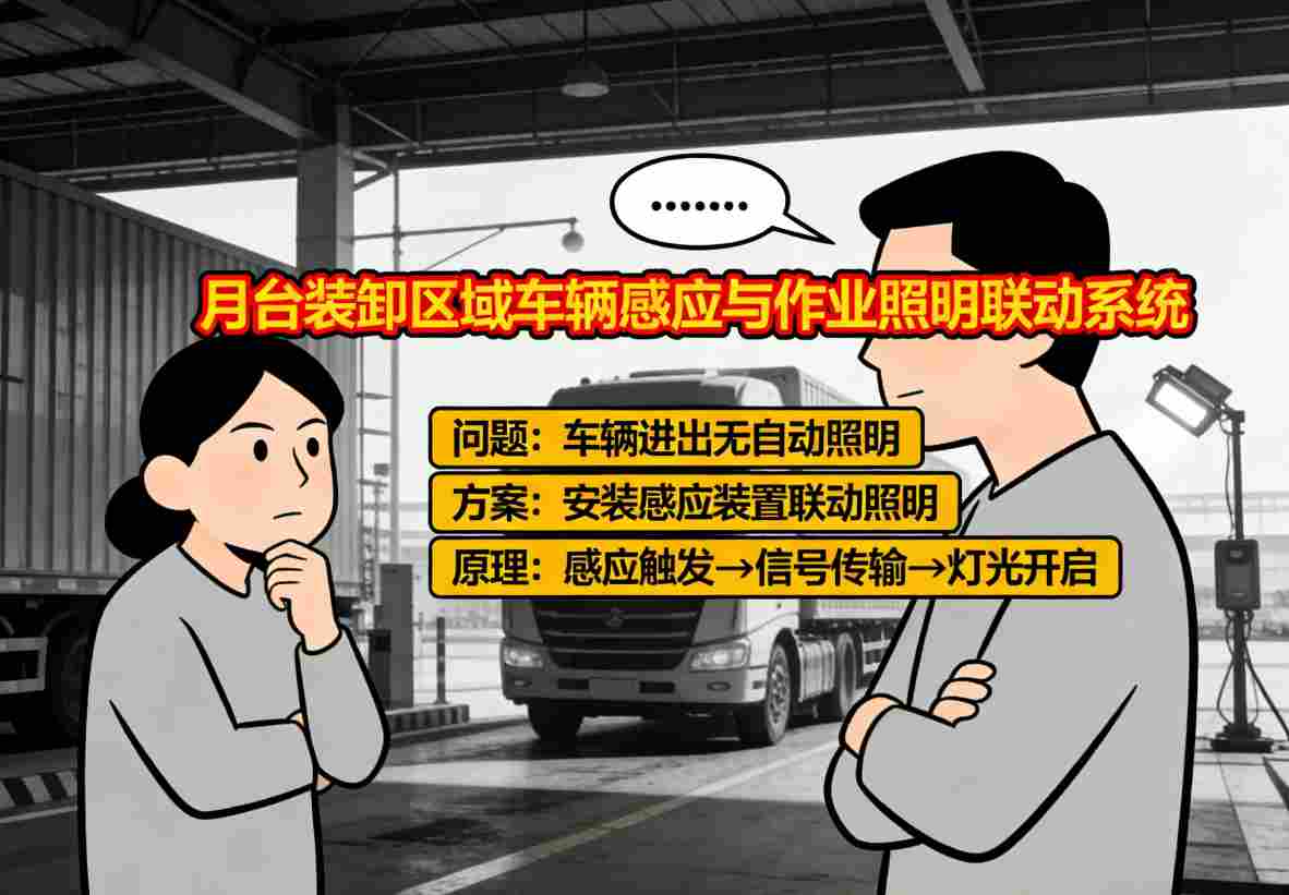 月台车辆感应器安装位置特写