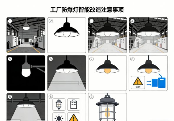 改造后智能防爆灯明亮节能