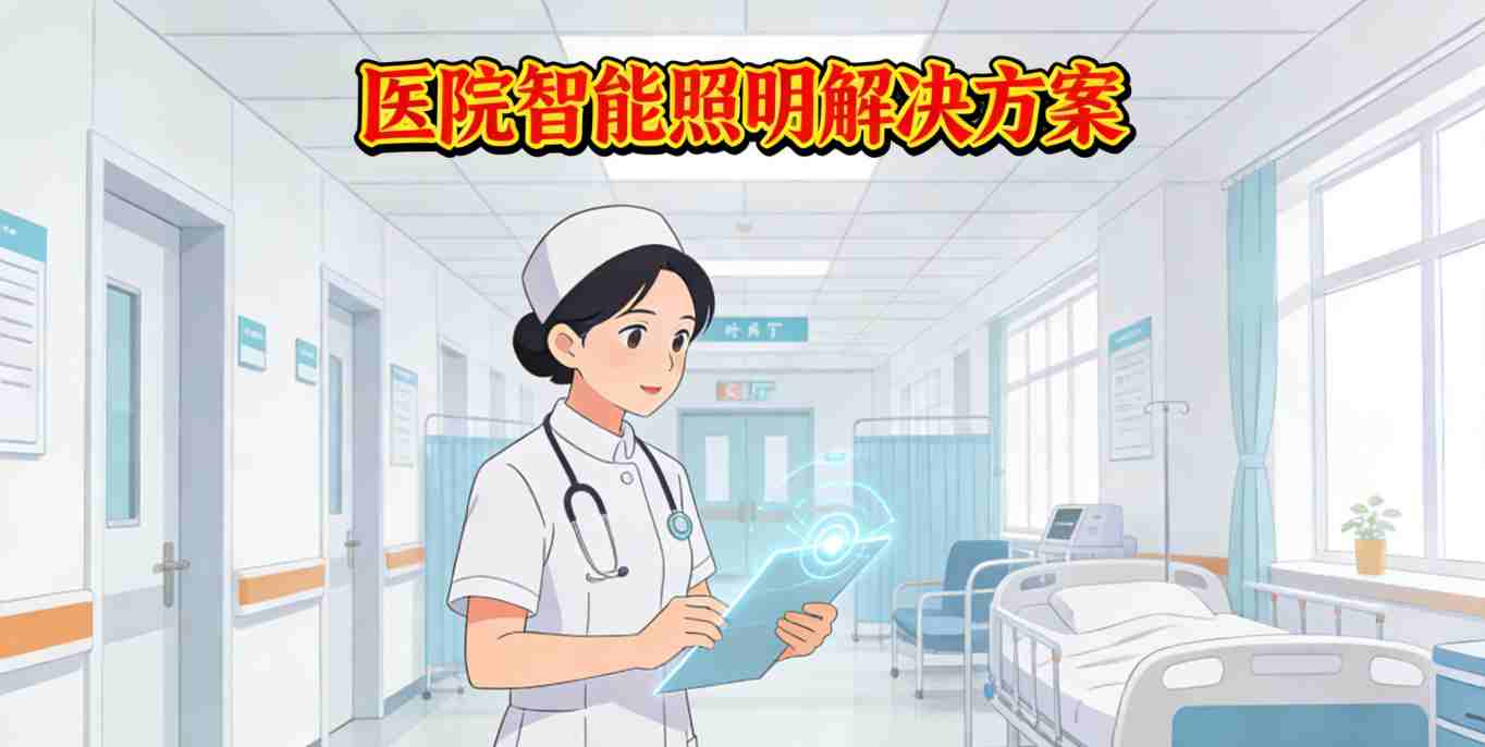 医院智能照明-走廊人感调光实拍