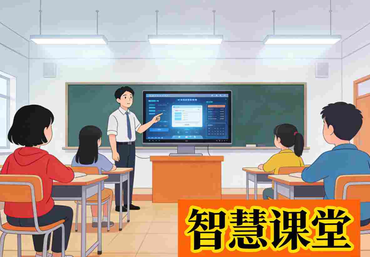 智慧教室智能照明系统架构图-核心组件展示