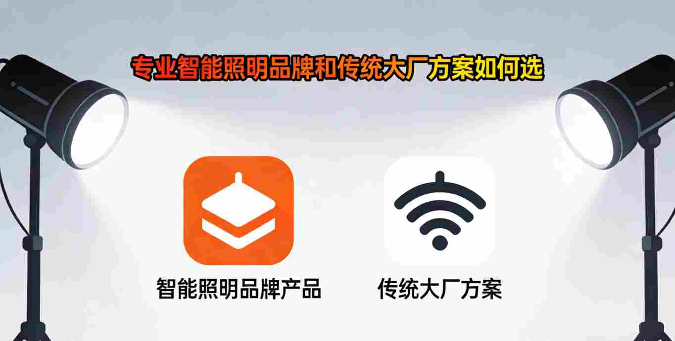 专业智能照明品牌与传统大厂方案对比 场景图