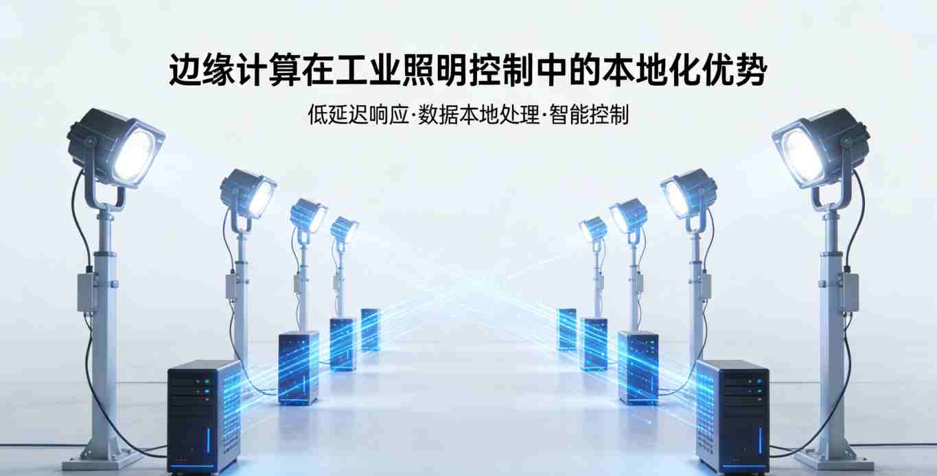 边缘计算工业照明本地化网关示意图2026