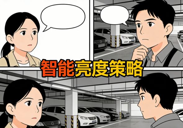 智慧地库照明管理平台大屏可视化界面展示