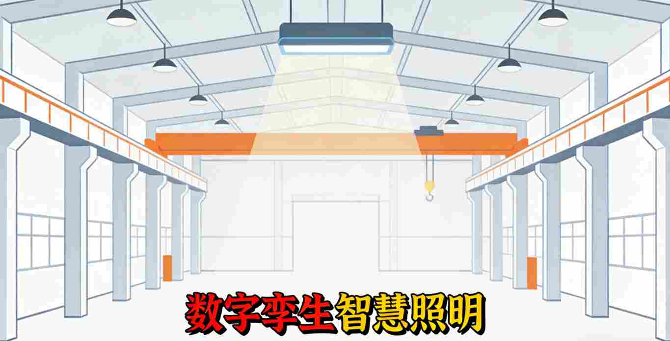 数字孪生智慧工厂照明三维模型界面