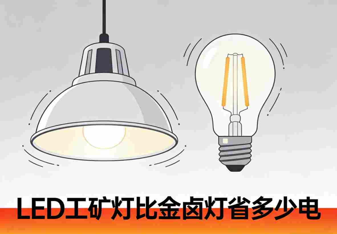 LED与金卤灯光效对比图