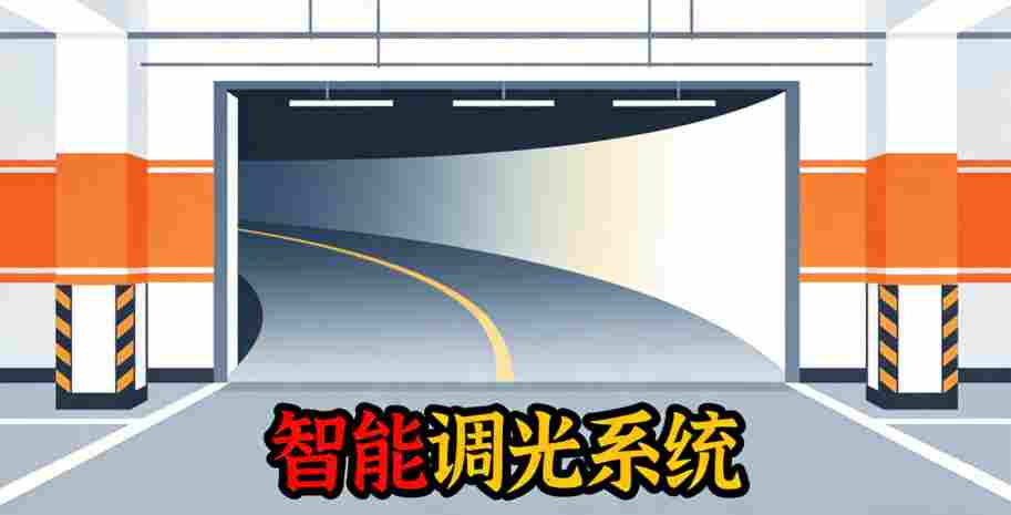 地库出入口亮度渐变过渡曲线示意1-2026