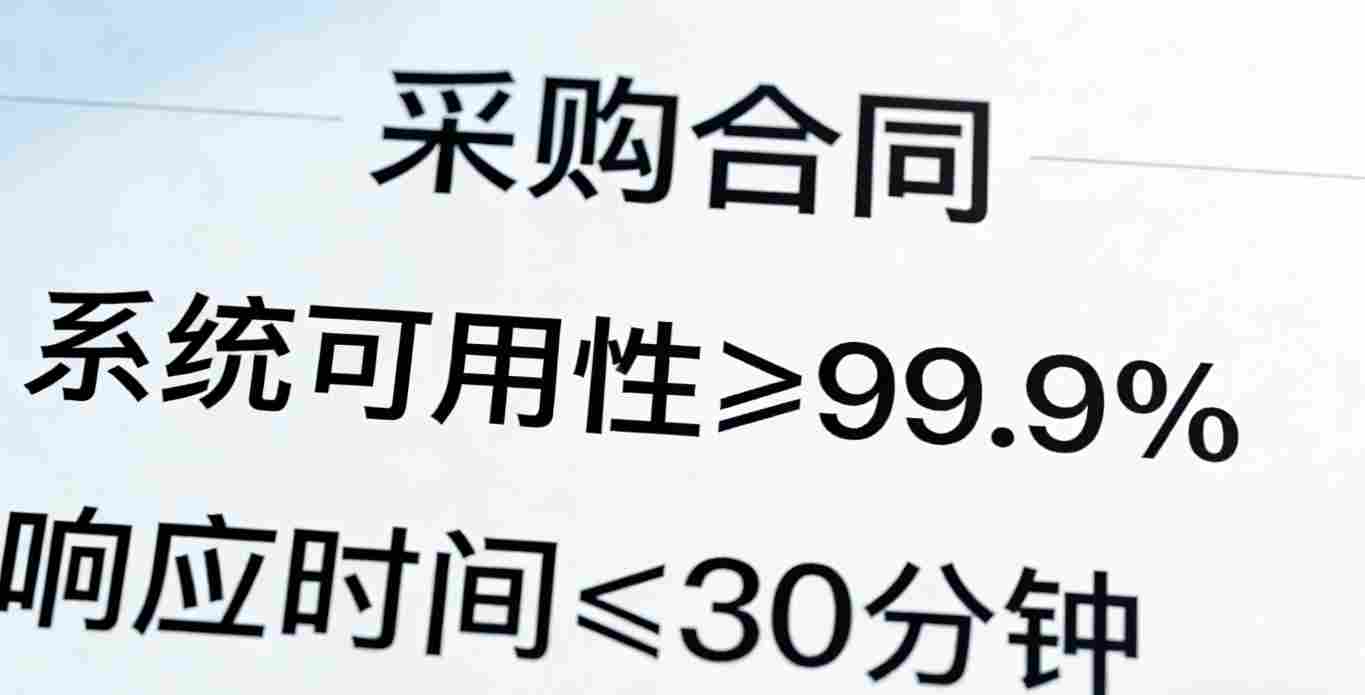 系统可用性SLA指标解释图