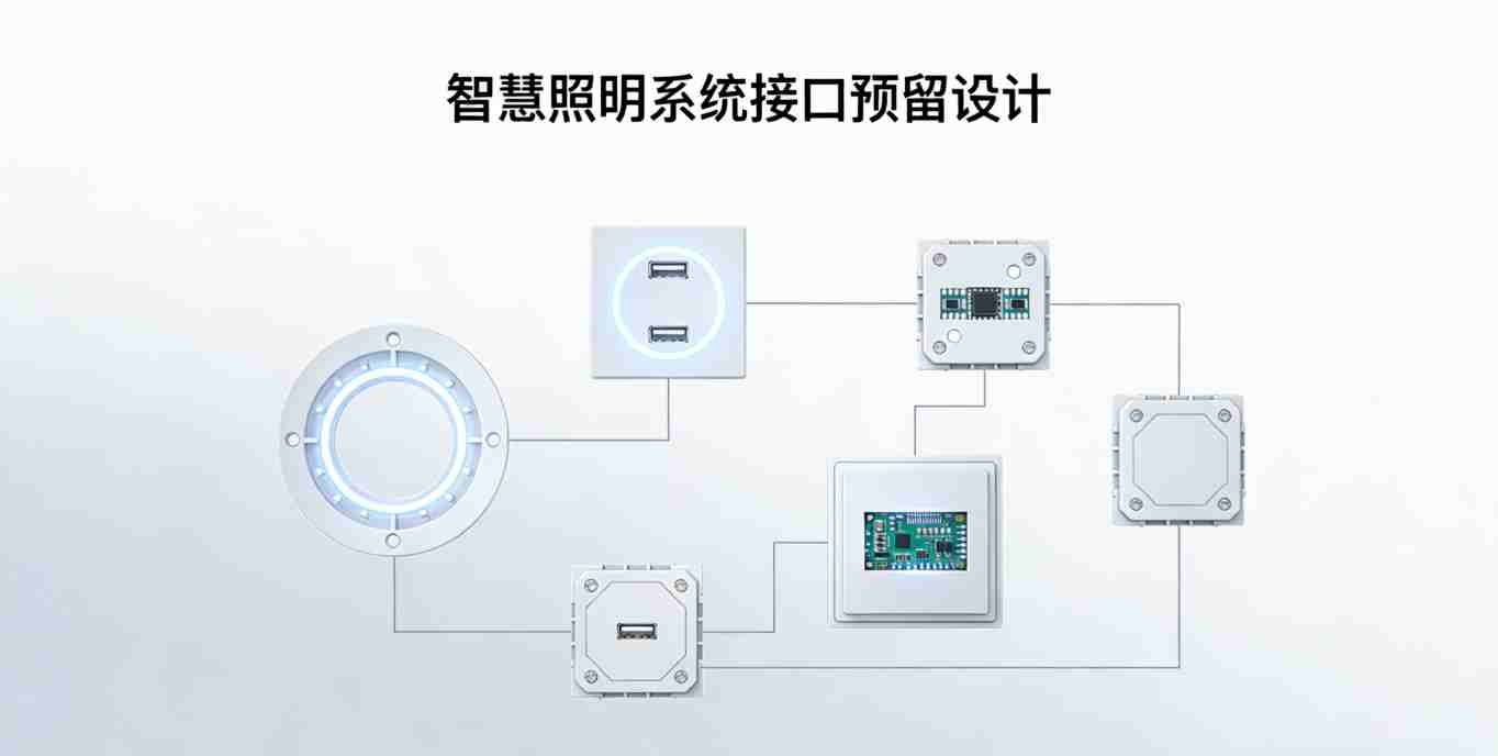 施工团队预留接口布线实拍
