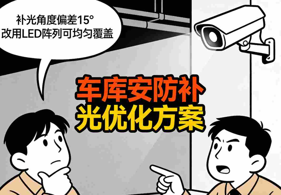 LED阵列补光灯实现均匀覆盖 解决角度偏差问题