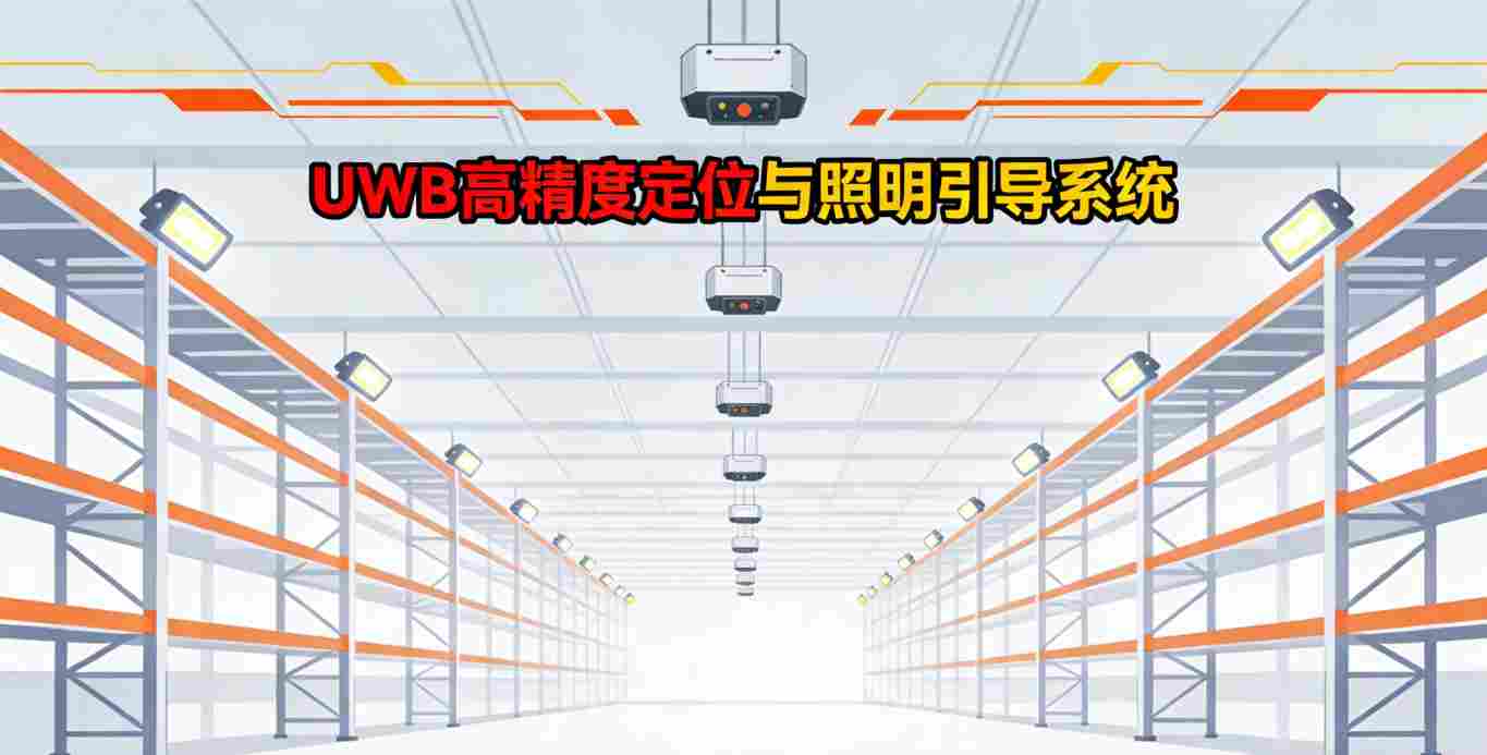 UWB定位原理及仓库基站部署示意-2026照明引导