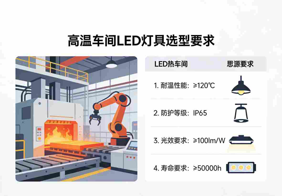 改造后明亮均匀高温车间LED照明