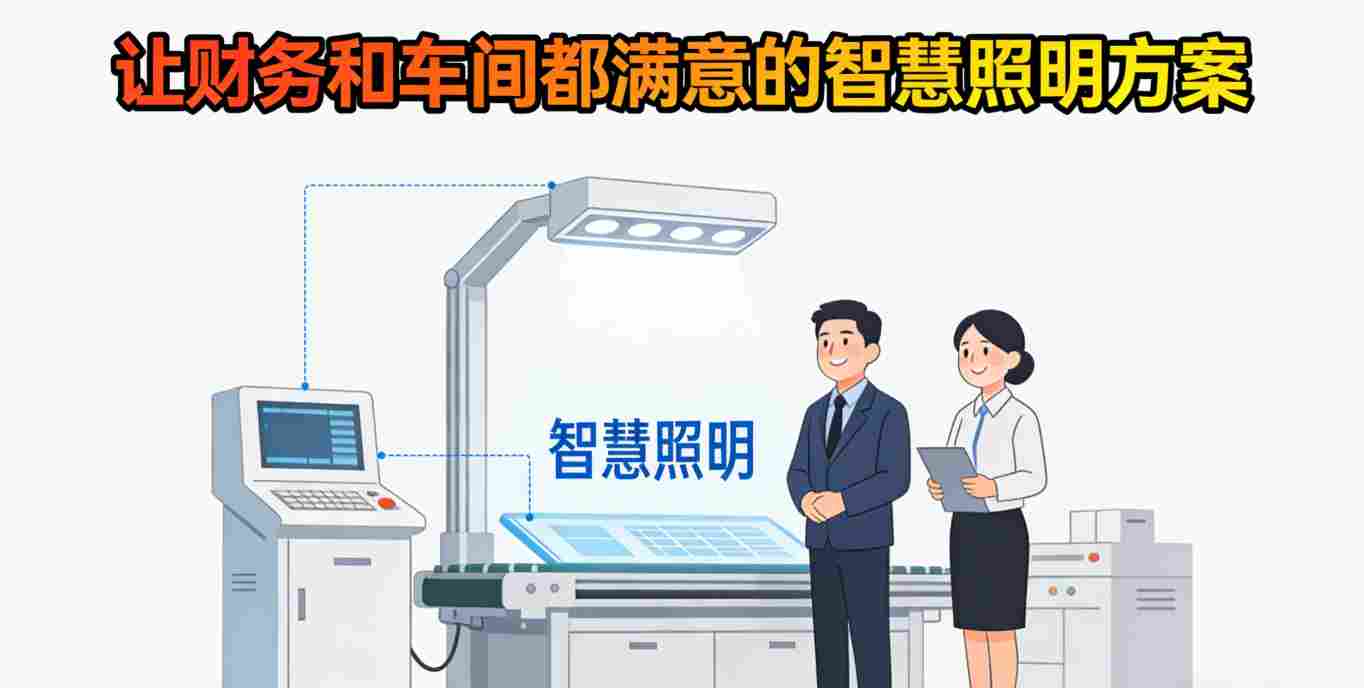 财务和车间争议场景 照明电费高 工人眼睛不适