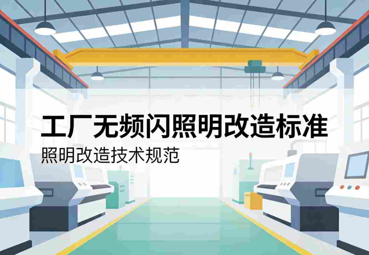 无频闪照明下工人专注操作