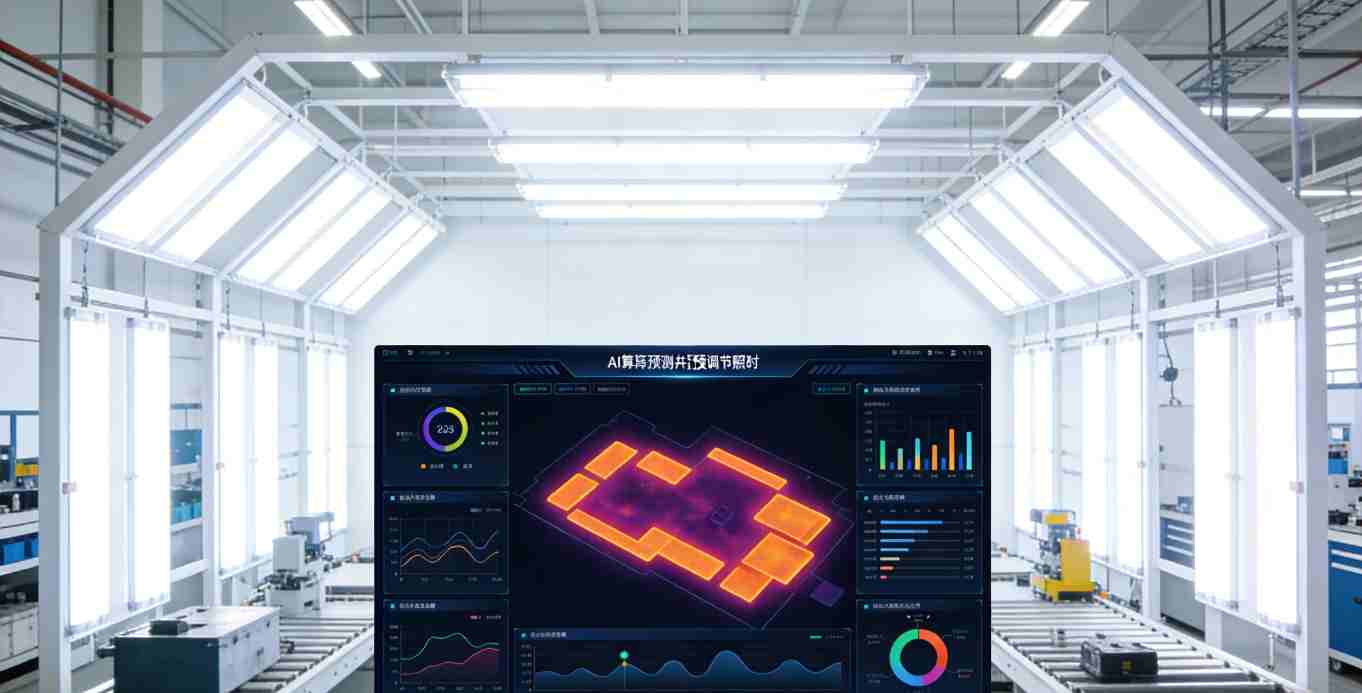 AI照明预调节执行示意图