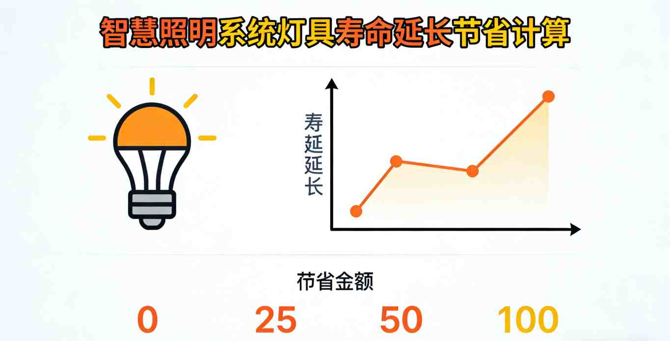 传统灯具频繁损坏 维护成本高 智慧照明延长寿命