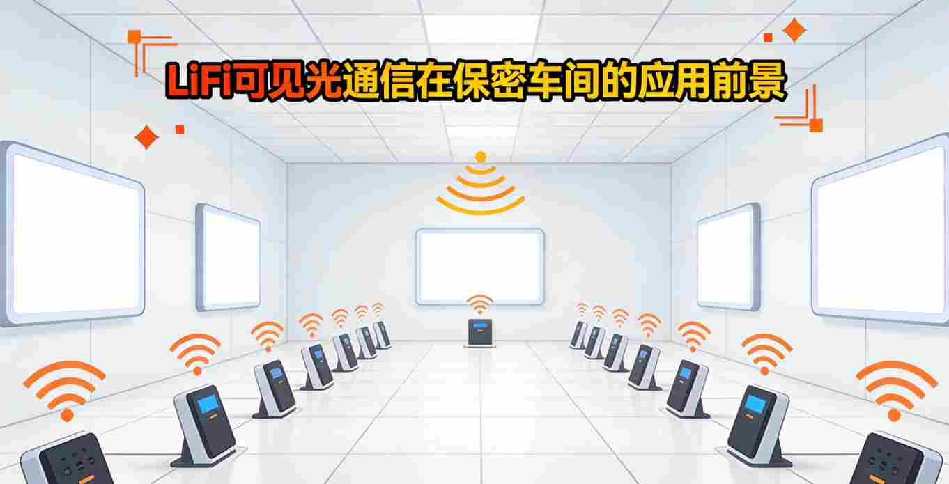 LiFi可见光通信保密车间无WiFi场景-应用前景1