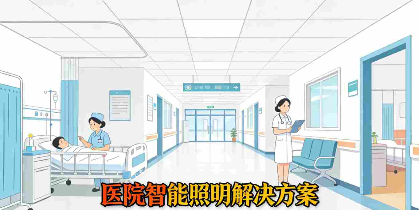 医院智能照明-护士站集中管控大屏