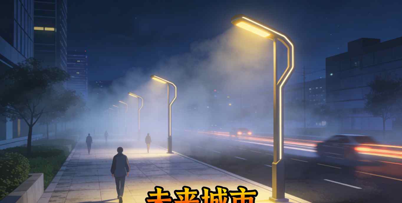 智慧路灯多功能集成设计示意图