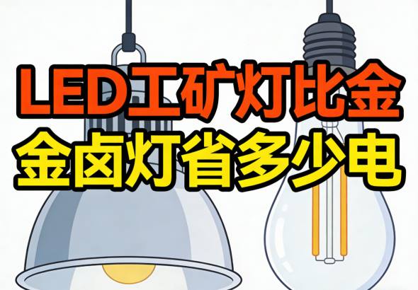 老旧金卤灯车间昏暗发热严重