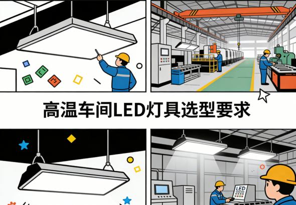 全景高温车间无影照明效果