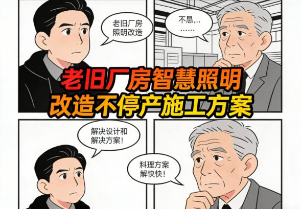 老旧厂房改造前后对比-能耗与照度数据图表