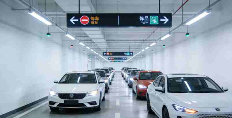 商业综合体地库疏导照明整体效果5-2026