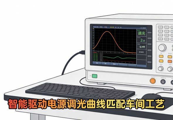 智能驱动电源调光曲线匹配车间工艺2 驱动板特写