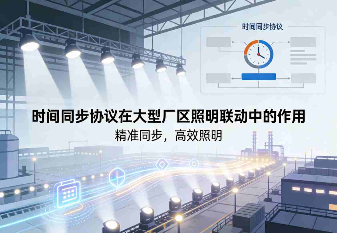 时间同步协议在大型厂区照明联动中的作用2 授时天线安装