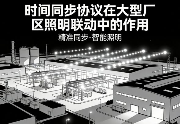 时间同步作用8 厂区照明鸟瞰