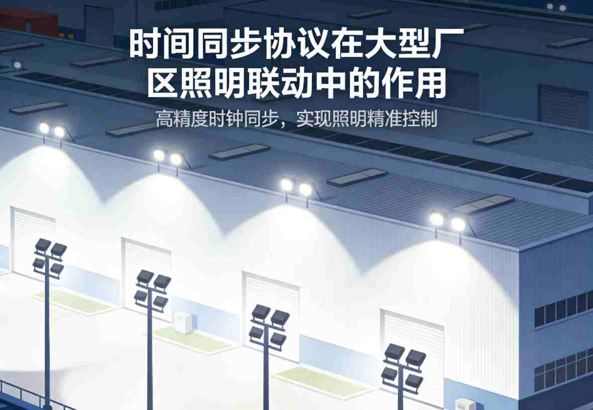 时间同步作用5 厂区路灯同步点亮效果