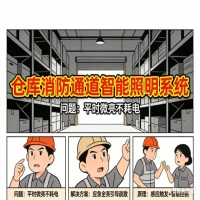 智能消防照明_仓库通道微亮全亮系统_2026安全节能方案