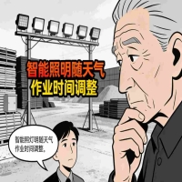 户外堆场智能照明根据天气和作业时间调整