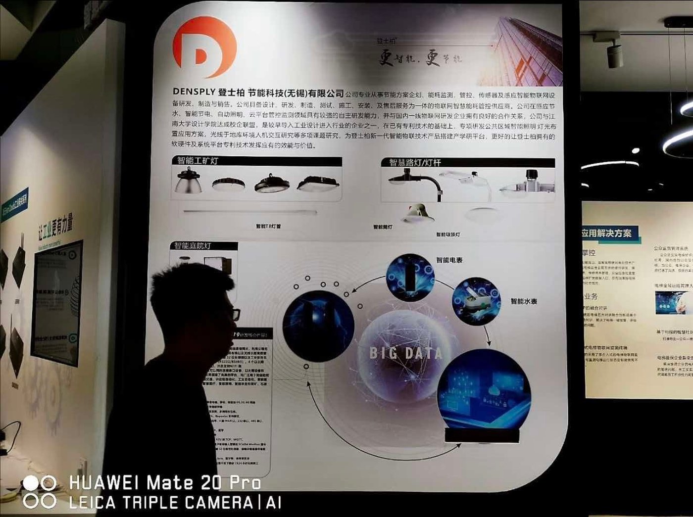 智慧照明整体解决方案展板 · 智能工矿灯/路灯/庭院灯/电表全链路