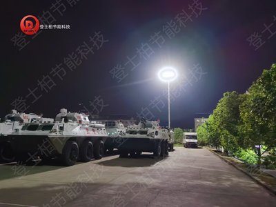 营区高杆灯亮灯