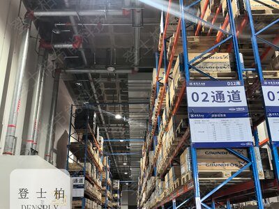升级后货架区调试中